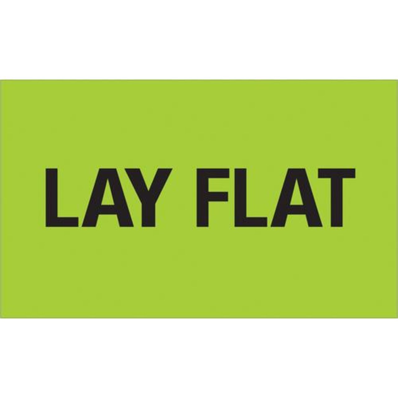 Tape Logic Labels, "Lay Flat", 3" x 5", Fluorescent Green, 500/Roll